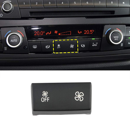 Capac pentru butonul de reglare a puterii climatronului (scurt) pentru BMW Seria 1 / Seria 3 (F20, F30, F34, F35, F36)
