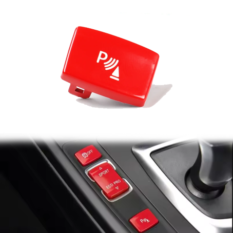 Buton interior pentru senzori de parcare BMW 1 2 3 4 / F30 F34 F20 F36 roșu