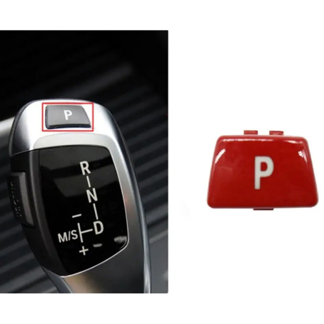 Capac P pentru maneta schimbătorului de viteze, roșu, pentru BMW Seria 5 6 E60 E61 E63 E64
