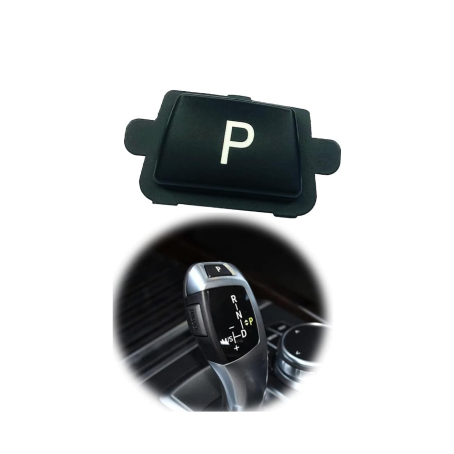 Buton P pentru maneta schimbătorului de viteze, negru, pentru BMW Seria 1 2 3 4 5 7 X3 X4 X5 X6 Seria F + E70/E71