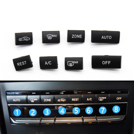 Butoane pentru climatronic, 8 bucăți, pentru Mercedes E-Class W212 W207 (2009-2016)