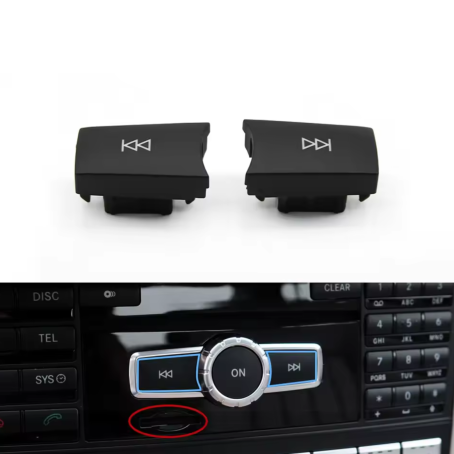 Butoane CD / radio, Model D, pentru Mercedes A B C CLA CLS E GL GLA GLK ML SLC SLK-Class (2009-2015)
