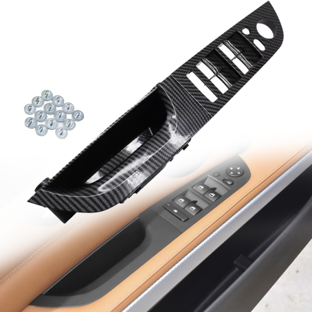 Panou din 2 piese cu retractare oglinzi electrice pentru BMW Seria 3 E90/E91, carbon, 35.5 cm