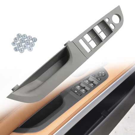 Panou din 2 piese cu oglinzi electrice rabatabile pentru BMW Seria 3 E90/E91, gri, 37,5 cm