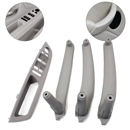 Set mânere interioare și panou pentru BMW X5 X6 E70 E71, gri, piese interioare