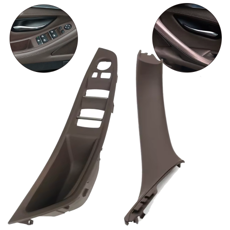 Set de mânere interioare față pentru BMW seria 5 F10 F11, moka, piese interioare