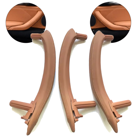 Set de 3 mânere interioare complete pentru BMW X5 X6 F15 F16, Șampanie