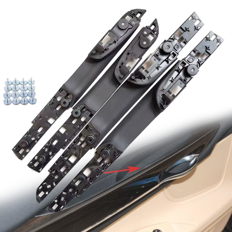 Set mânere interioare uși pentru BMW seria 7 F02, negre