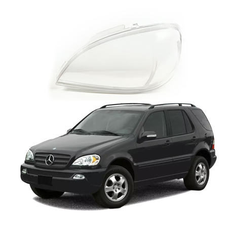 Sticlă far stânga pentru Mercedes-Benz ML-Class W163 (2000-2005).