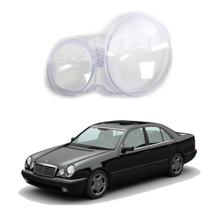Sticlă far stânga pentru Mercedes-Benz E-Class W210 (1996-2000)