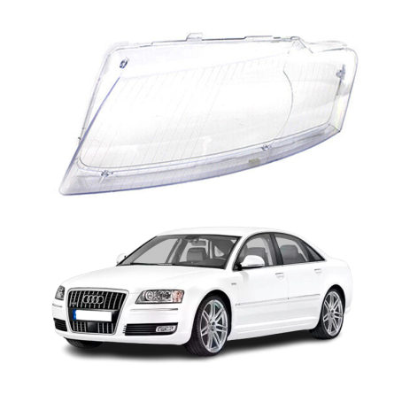 Sticlă far stânga pentru Audi A8 D3 (2004-2009)