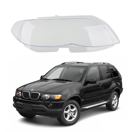 Sticlă far dreapta pentru BMW X5 E53 (2000-2003)