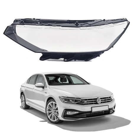 Sticlă far stânga pentru VW Passat B8.5 (2019-2024) echipat cu faruri IQ Light FULL LED High Matrix.