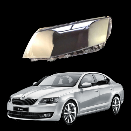 Sticlă far stânga pentru Skoda Octavia 3 A7 (2014-2017)
