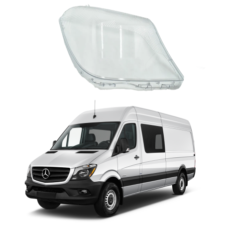 Sticlă far dreapta pentru Mercedes-Benz Sprinter W906 (2016-2018)