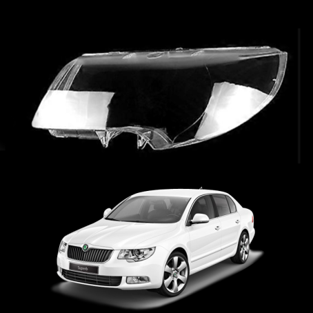 Sticlă far stânga pentru Skoda Superb 2 (2009-2012)