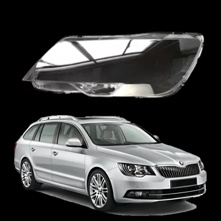Sticlă far stânga pentru Skoda Superb 2 Facelift (2013-2015)