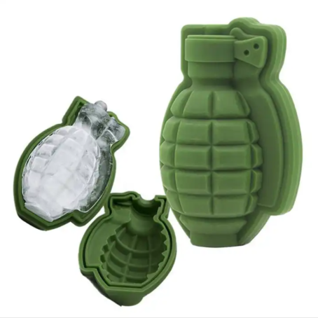 Formă de silicon pentru gheață și bomboane în formă de grenadă