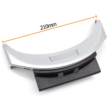 Panou pentru cotieră, negru cu crom, 210mm pentru Mercedes-Benz C-Class W205 GLC W253 (2015-2021)