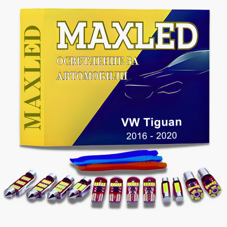 Becuri LED cu lumina alba pentru VW Tiguan (2016-2020), Set 15buc.