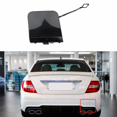 Capac cârlig bara spate pentru Mercedes Clasa C W204 facelift (12-14)