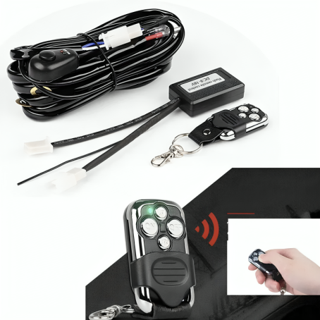 Cabluri cu telecomandă pentru bară LED / far halogen cu releu 12V-24V