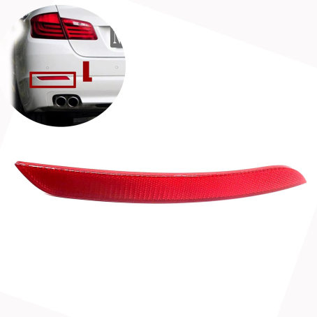 Catadioptru / reflector pentru bara de protecție spate la BMW Seria 5 F10 Facelift / LCI (2014-2017), Stânga