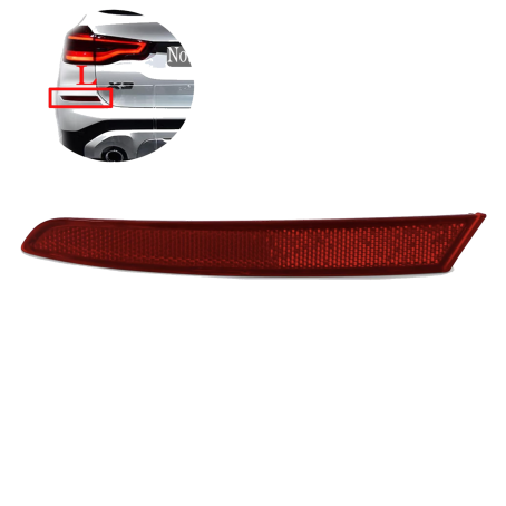 Catadioptru / reflector pentru bara de protecție spate la BMW X3 G01 (2018-2024), Stânga