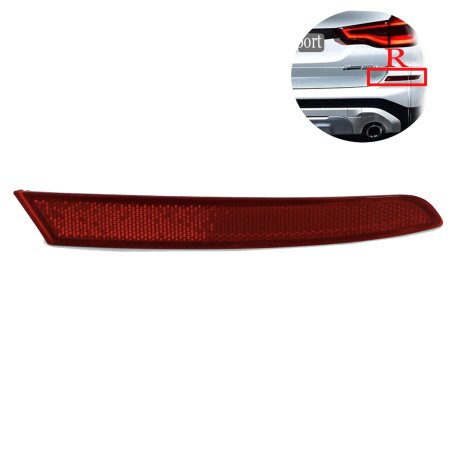 Catadioptru / reflector pentru bara de protecție spate la BMW X3 G01 (2018-2024), Dreapta