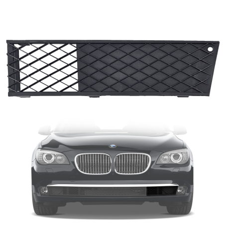 Grilă stânga pentru bara de protecție față pentru BMW Seria 7 F01 F02 F04 (2008-2012)