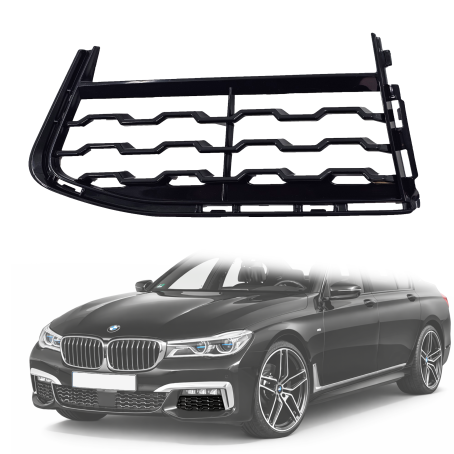 Grilă pentru proiector stânga cu orificii pentru BMW Seria 7 G11 G12 pachet M (2015-2020)