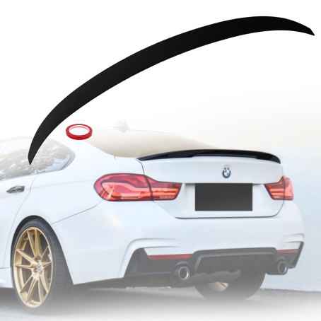 Spoiler portbagaj spate stil Performance pentru BMW seria 4 F36 (2013-2020), negru lucios