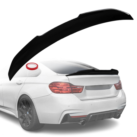 Spoiler portbagaj spate stil PSM pentru BMW seria 4 F36 (2013-2020), negru lucios