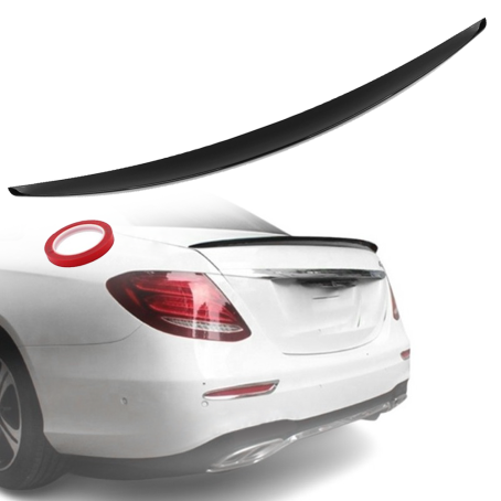Spoiler pentru portbagaj stil AMG pentru Mercedes Clasa E W213 (2017-2023), negru lucios