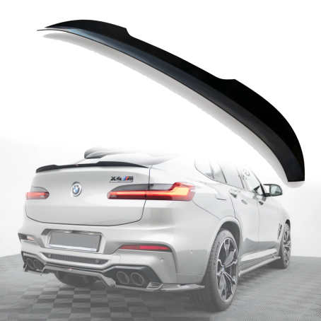 Spoiler spate pentru portbagaj la BMW X4 G02 (2019+), negru lucios