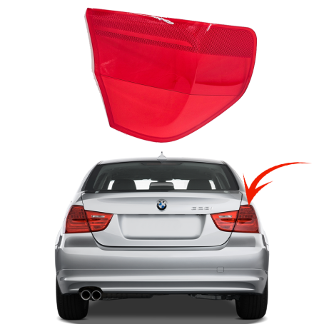Sticlă exterioară pentru stopul drept la BMW Seria 3 E90 facelift / LCI (2008-2012)