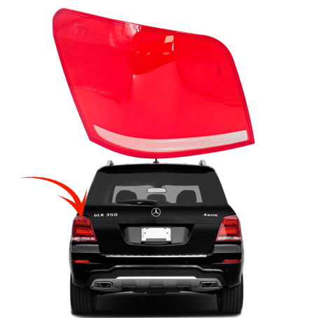 Sticlă pentru stopul stâng la Mercedes GLK X204 facelift (2013-2015)