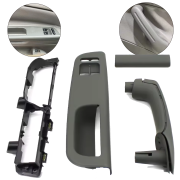 Set mânere gri pentru ușile din față la VW Golf 4 / Bora / Jetta (1997-2008), pentru 2 geamuri electrice