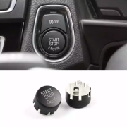 Buton/ornament pentru buton start-stop cu sistem OFF pentru BMW Seria F 3 5 7 X F30 F10 F11 F01, Negru