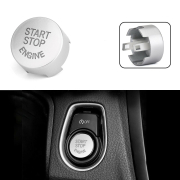 Buton/ornament pentru buton start-stop cu sistem OFF pentru BMW Seria F 3 5 7 X F30 F10 F11 F01, Gri