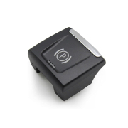 Buton / capac pentru frâna de mână, negru, pentru BMW Seria 1 2 X1 X2 F48 F49 F39 F45 F46 F52