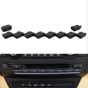 Set 10 bucăți butoane pentru radio, Model A, la BMW X5 X6 E70 E71 E72 (2007-2013) - (7,8)