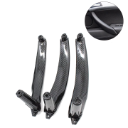 Set de 3 mânere interioare carbon pentru BMW X5 X6 E70 E71, piese interioare