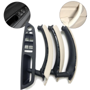 Set complet mânere interioare pentru toate ușile BMW X5 X6 E70 E71, negru și bej deschis