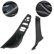 Set de mânere interioare față pentru BMW seria 5 F10 F11, negre, piese interioare