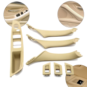 Set complet mânere interioare pentru BMW Seria 5 F10 F11, bej, piese interioare și panou fără funcție de pliere