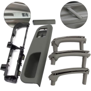 Set complet mânere și panou gri cu 2 geamuri electrice la VW Passat B5 B5.5 (1996–2005)