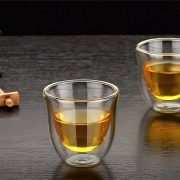 Cana de cafea cu pereți dubli și design cu rupturi, 80 ml