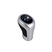 Nucă pentru schimbător de viteze neagră, cu crom, cu 6 viteze, cu logo M pentru BMW Seria E – DZ100