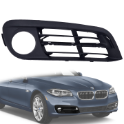 Grilă pentru proiector dreapta, pentru ornament scurt, BMW Seria 5 F10 F11 LCI / Facelift (2013-2017)